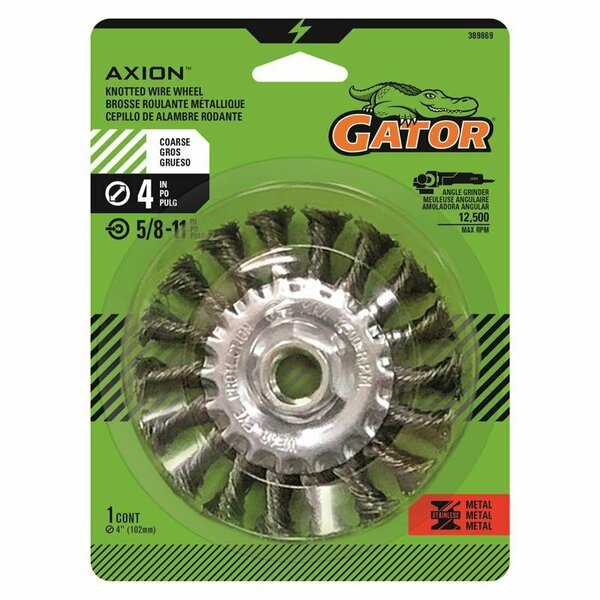 Gator WIRE WHEEL KNTD/TWSTD 4in. 389869